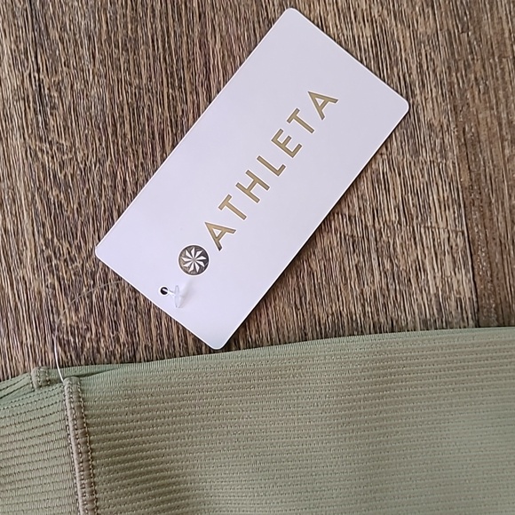 NWT! Athleta Elation Rib Tight - Shadow Olive - Picture 9 of 10